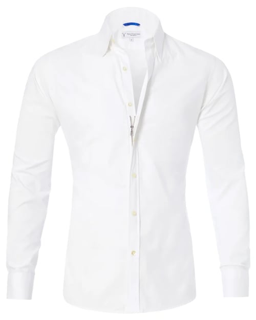 Camisa Oxford elástica con botones
