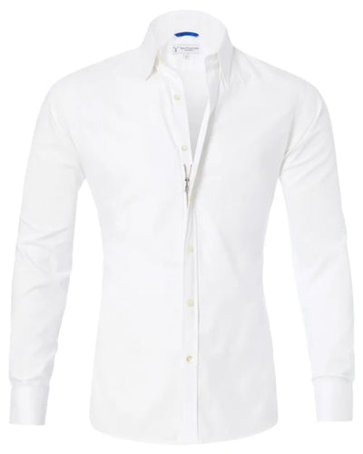 Camisa Oxford elástica con botones