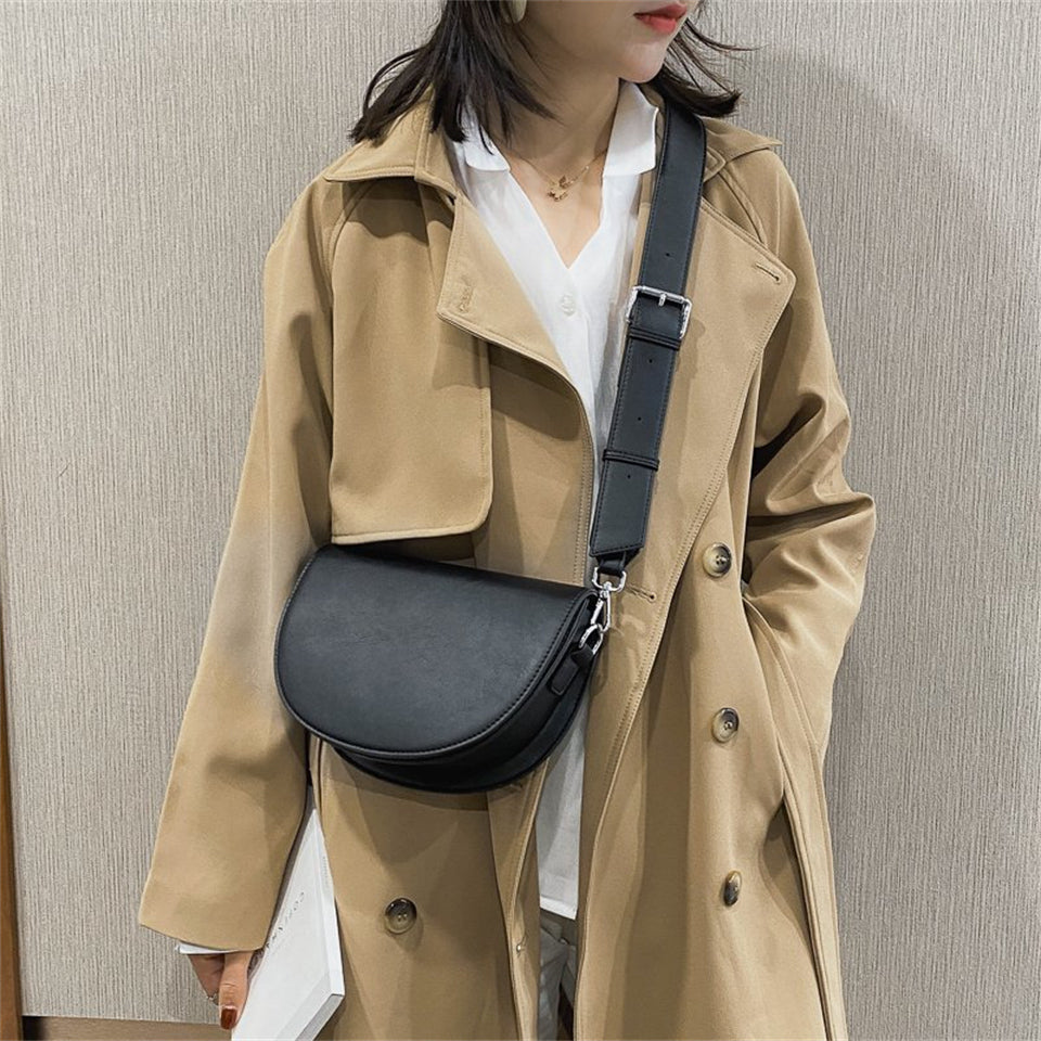 Bolso de cuero vintage para mujer Gertrud - un toque retro elegante