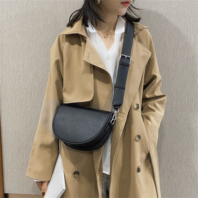 Bolso de cuero vintage para mujer Gertrud - un toque retro elegante