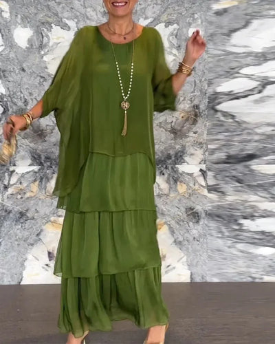 Vestido Artístico Suelto Amalia - Una Expresión de Estilo Único