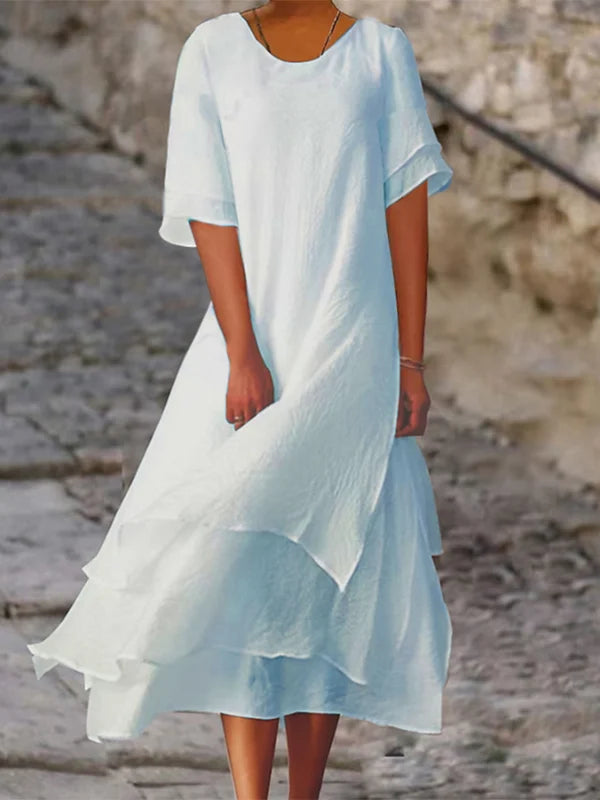Vestido a Capas Elegante y Chic Gertrud - Estilo Inigualable para Tu Guardarropa