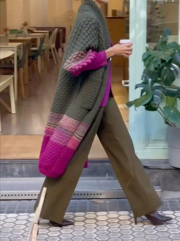 Cárdigan Micaela de Manga Larga con Elegante Estampado Moderno