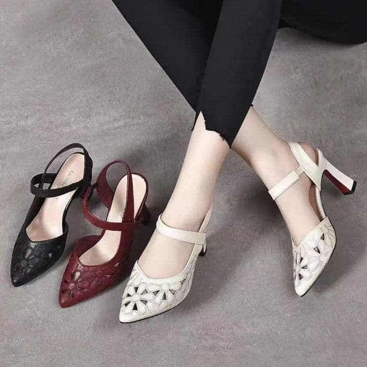 Holly | Elegantes tacón alto de cuero de la mejor calidad para apariciones inolvidables