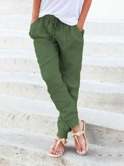 Diana - Pantalones de Verano Ajustables con Estilo