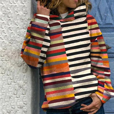 Johanna - Sudadera con capucha multicolor
