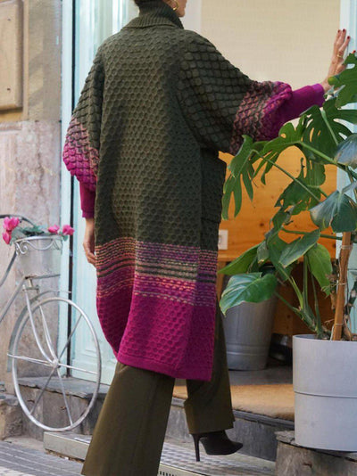 Cárdigan Micaela de Manga Larga con Elegante Estampado Moderno