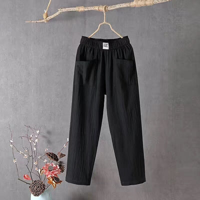 Pantalones de Algodón y Lino StayRael con Cómoda Cintura Elástica