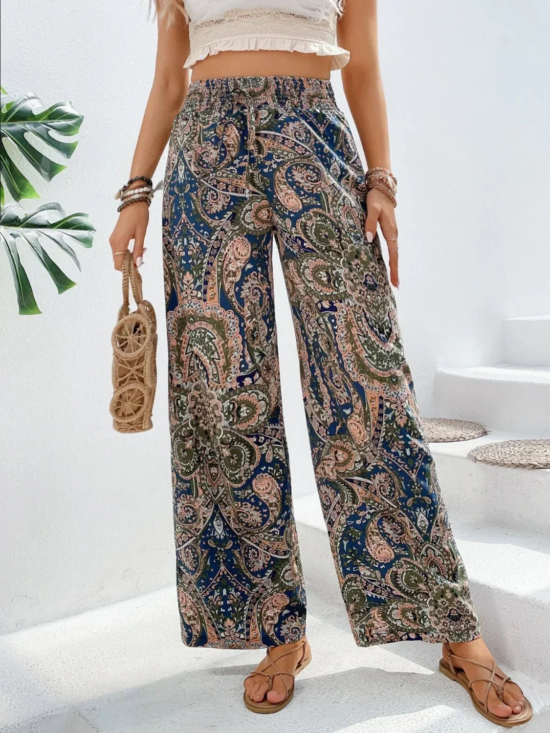 Pantalones Anchos Estampados Lauren: Estilo y Comodidad en Cada Paso