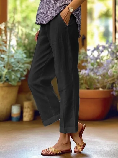 Pamela | Pantalón de algodón y lino súper cómodo y estiloso