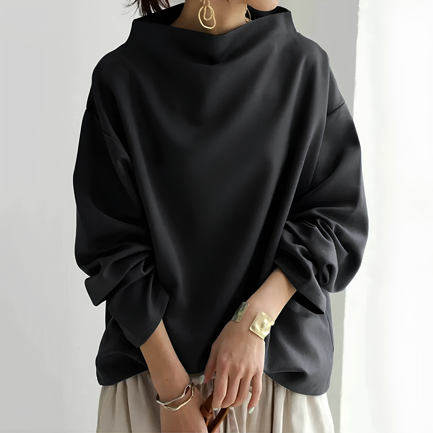 Nevoli - Elegante Suéter de Mangas Largas