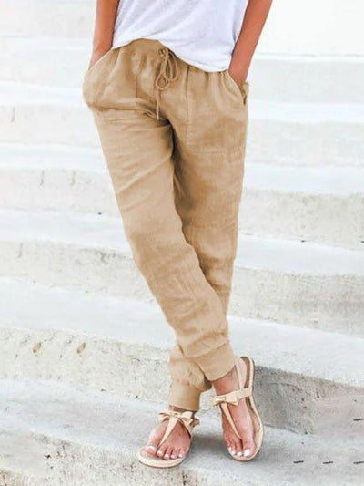 Diana - Pantalones de Verano Ajustables con Estilo