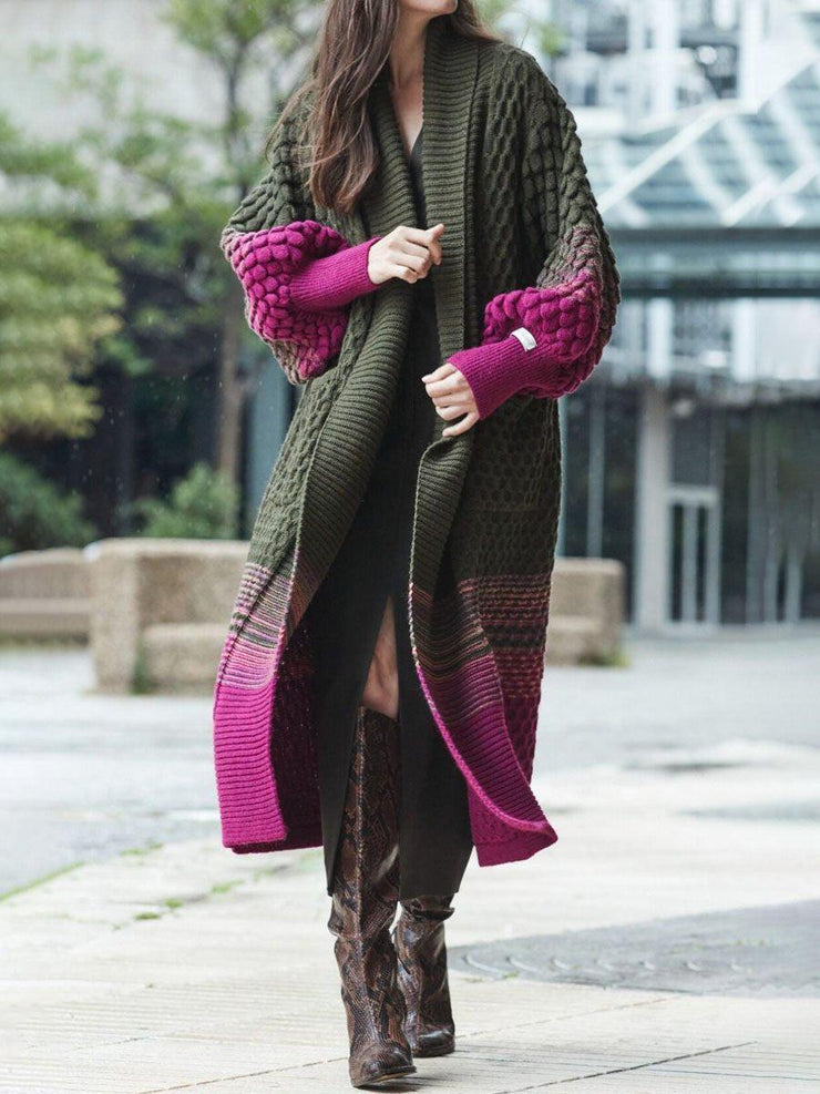 Cárdigan Micaela de Manga Larga con Elegante Estampado Moderno