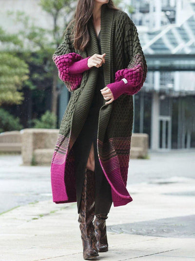 Cárdigan Micaela de Manga Larga con Elegante Estampado Moderno