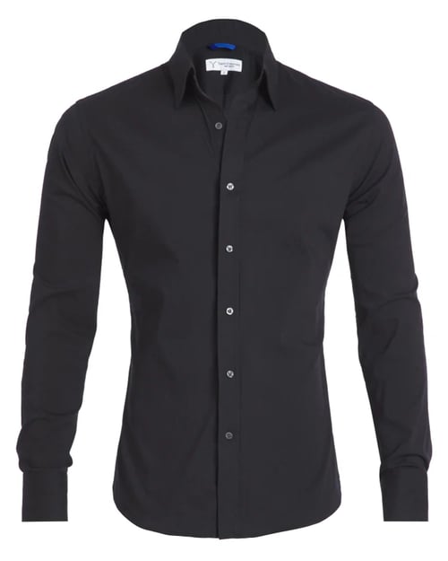 Camisa Oxford elástica con botones