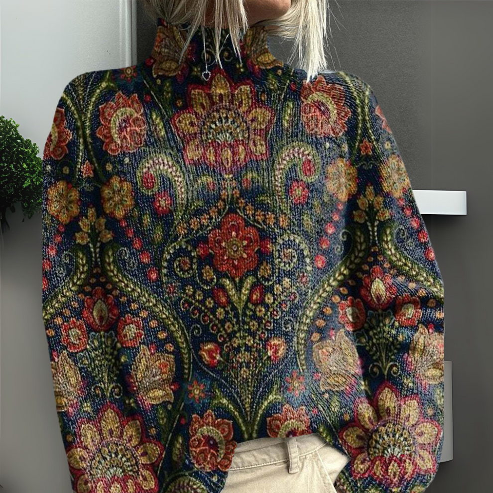 Cate - Sweater Estampado De Colores