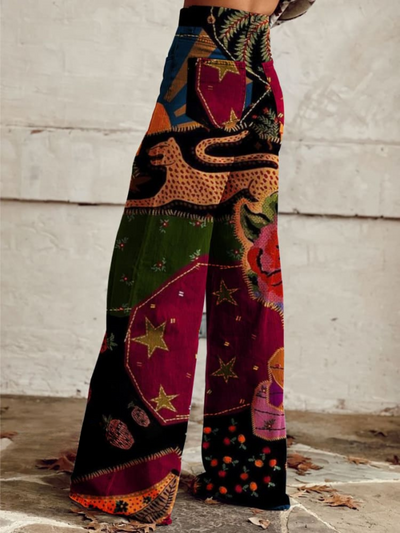 ERINA - PANTALÓN BOHO VINTAGE