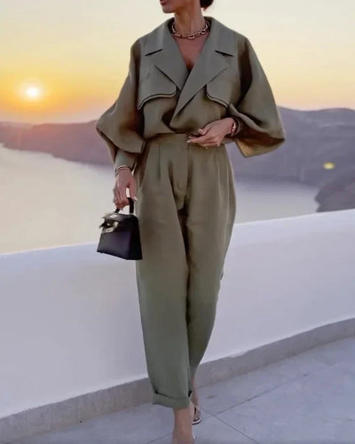 Querina | Elegante y cómodo conjunto de traje con estilo