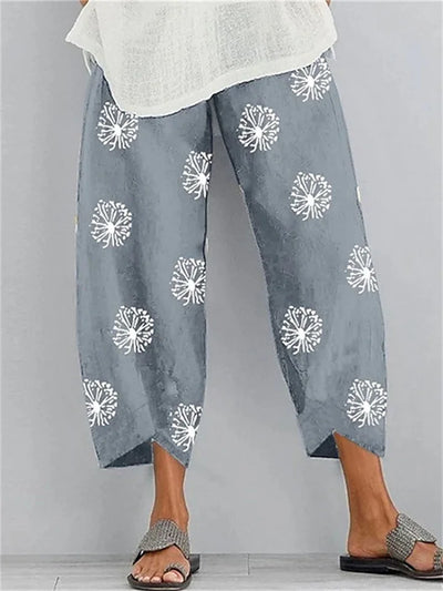 Pantalón Casual Estiloso con Encantador Estampado Angela