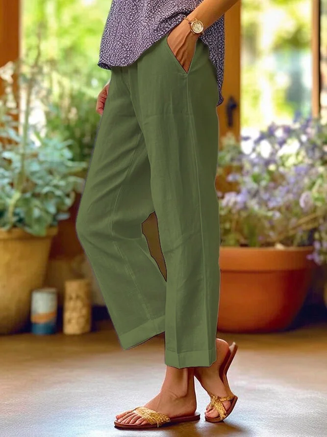 Pamela | Pantalón de algodón y lino súper cómodo y estiloso