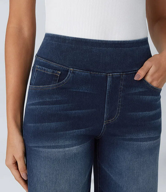 ELASTY | JEANS CÓMODOS CON CINTURA ALTA Y TALLE SUELTO