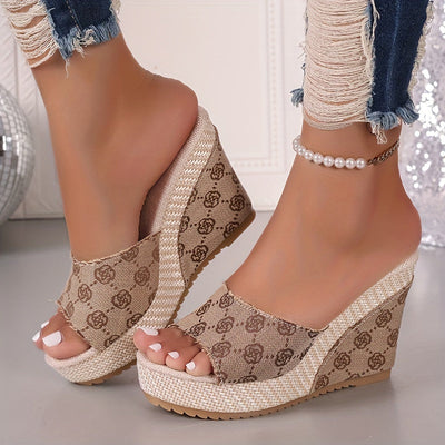 Noelani | Zapatos Estilosos y Cómodos con Diseño de Suela Gruesa y Patrón Floral
