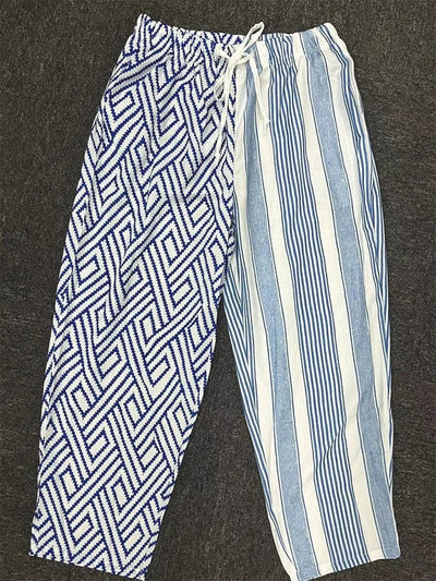 Pantalones de rayas con botones Delia: comodidad y estilo para ellas