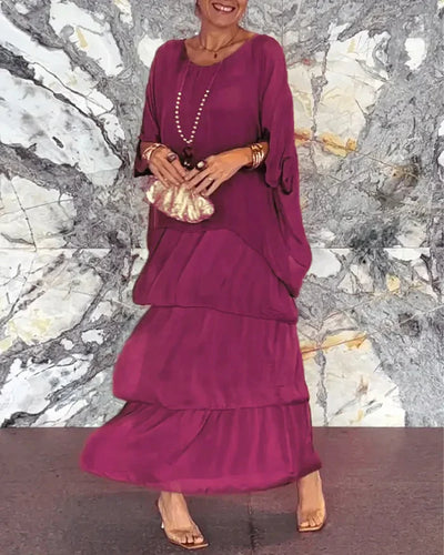 Vestido Artístico Suelto Amalia - Una Expresión de Estilo Único