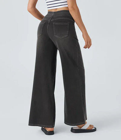 ELASTY | JEANS CÓMODOS CON CINTURA ALTA Y TALLE SUELTO