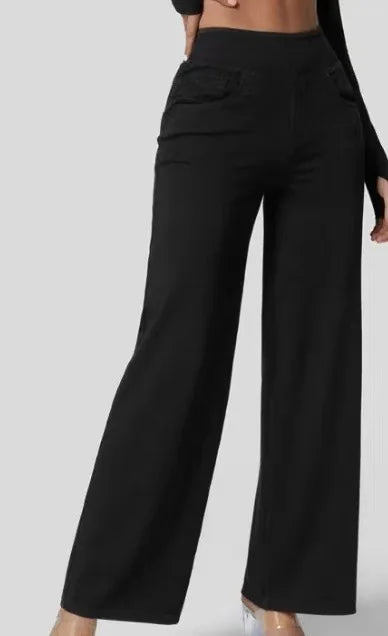 ELASTY | JEANS CÓMODOS CON CINTURA ALTA Y TALLE SUELTO