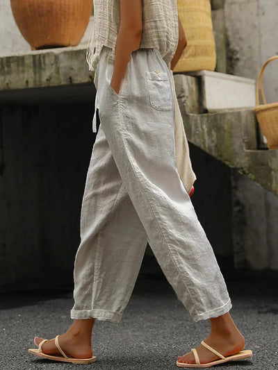 Karen - Pantalón casual de algodón suave y cómodo