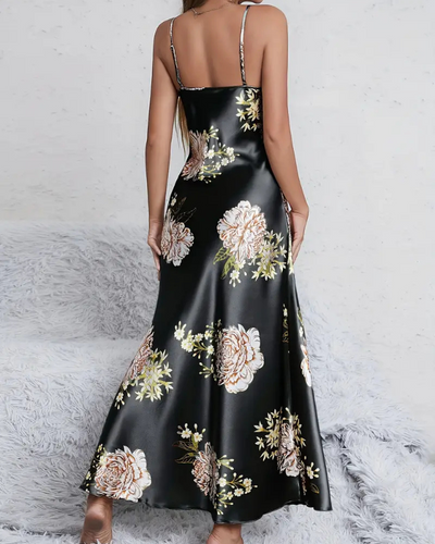 NIRA™ | Camisón con estampado de flores y tirantes de espagueti