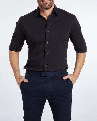 Camisa Oxford elástica con botones