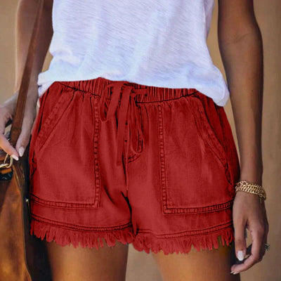 Shorts de mezclilla de cintura alta LAURA® - Estilo y Confort para tu Verano