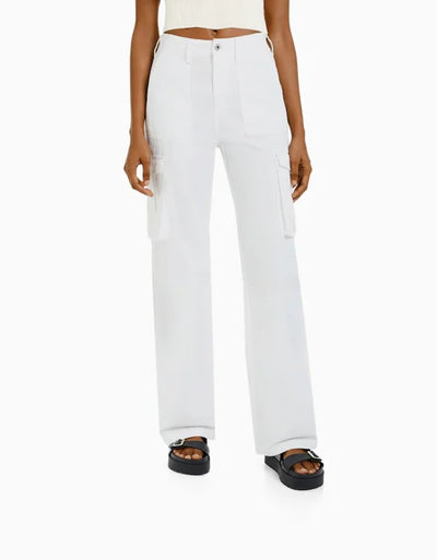 Estiloso pantalón cargo recto con ajuste personalizado