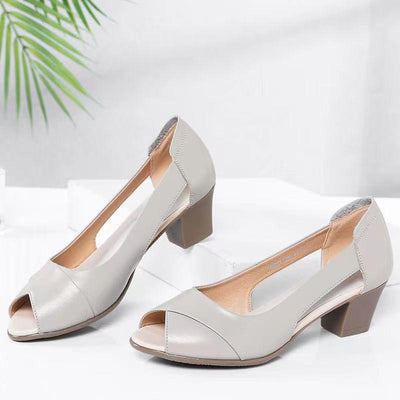 Zita | Sandalias de cuero cómodas y antideslizantes con suela suave para pasos despreocupados