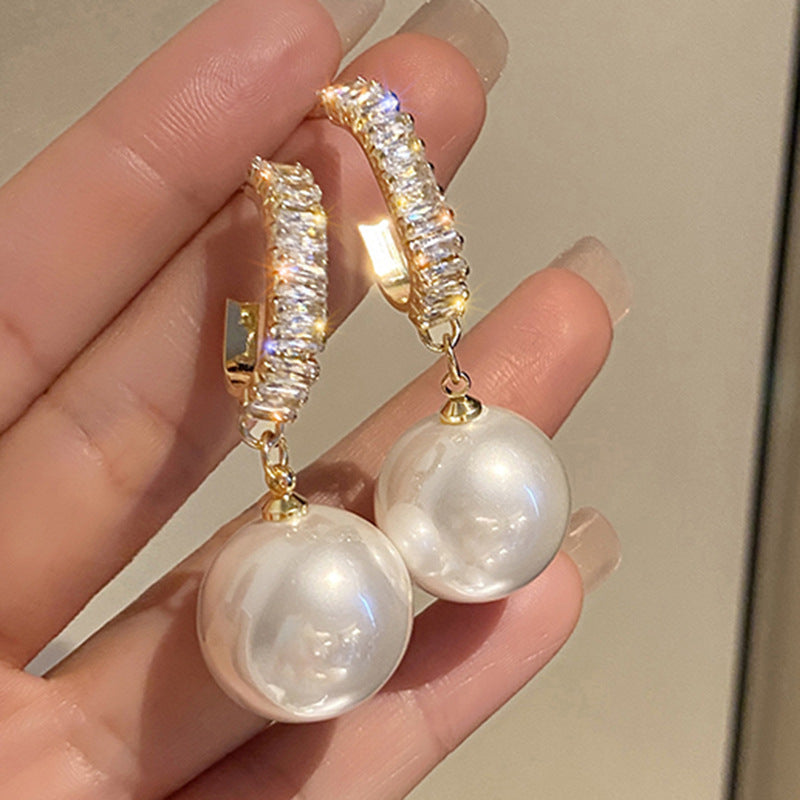 Pendientes de Lujo con Perlas y Circonitas