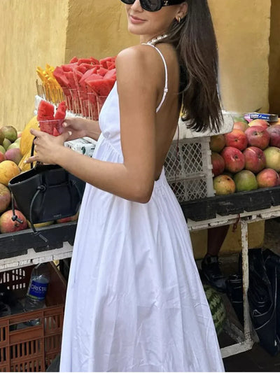 Vestido Largo con Espalda Abierta - Estilo Coastal Cowgirl que Te Encantará