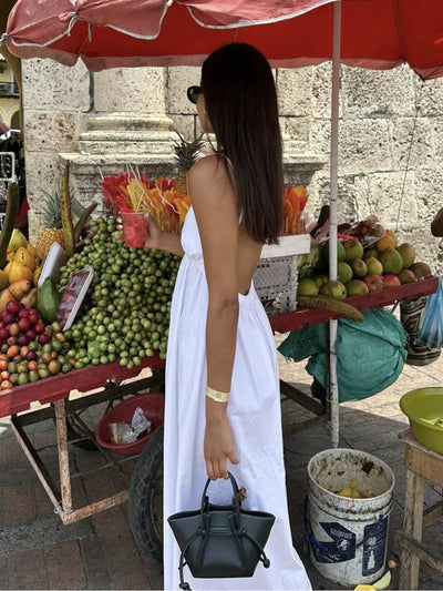 Vestido Largo con Espalda Abierta - Estilo Coastal Cowgirl que Te Encantará