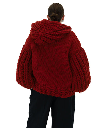 Sudadera con capucha de punto grueso oversized Cozy Chic Luxora™