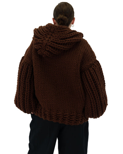 Sudadera con capucha de punto grueso oversized Cozy Chic Luxora™