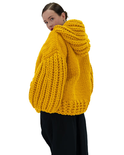 Sudadera con capucha de punto grueso oversized Cozy Chic Luxora™