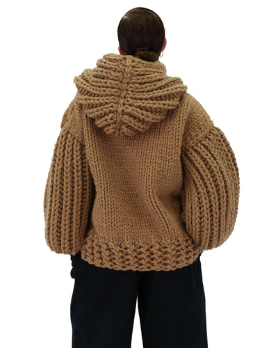Sudadera con capucha de punto grueso oversized Cozy Chic Luxora™