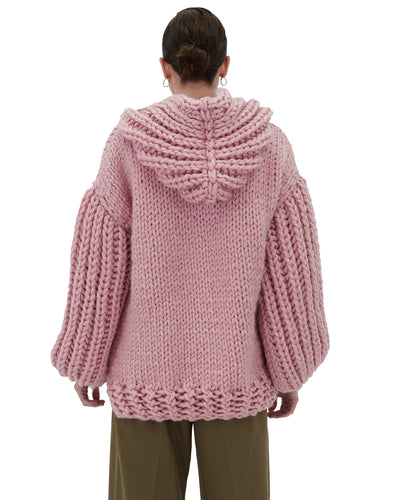 Sudadera con capucha de punto grueso oversized Cozy Chic Luxora™