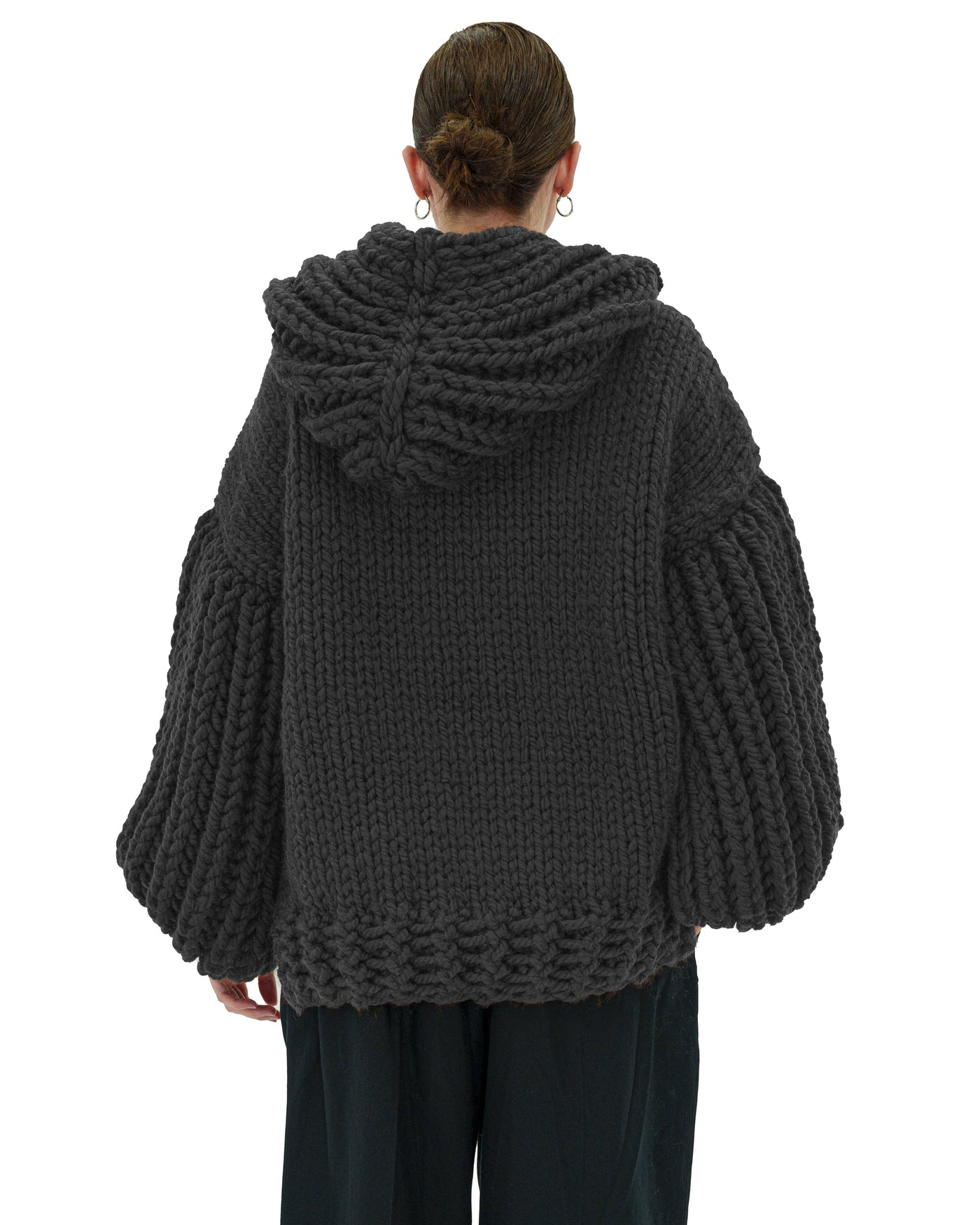 Sudadera con capucha de punto grueso oversized Cozy Chic Luxora™