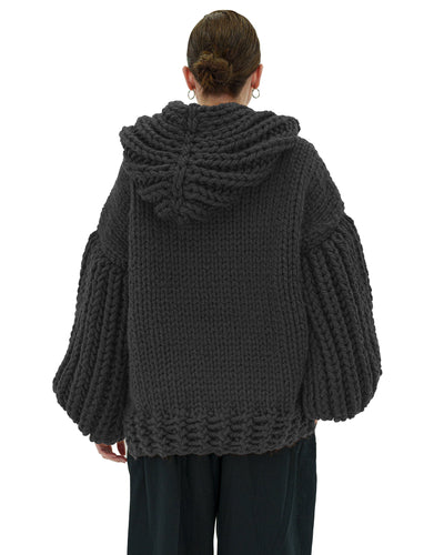 Sudadera con capucha de punto grueso oversized Cozy Chic Luxora™