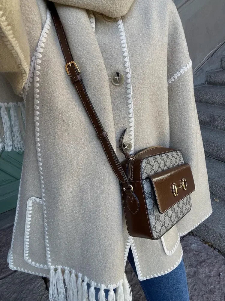 Luxora™ | Abrigo de Dama Lujoso con Bufanda