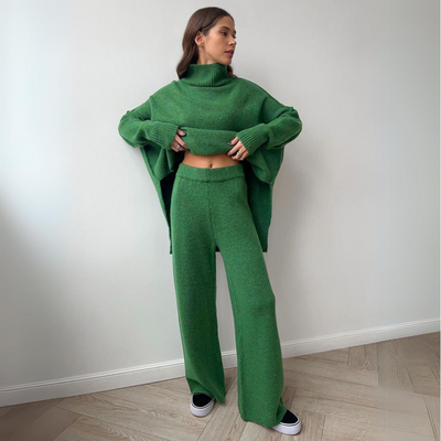 Luxora™ | Conjunto de dos piezas de punto ajustado y elegante