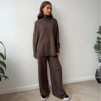Luxora™ | Conjunto de dos piezas de punto ajustado y elegante