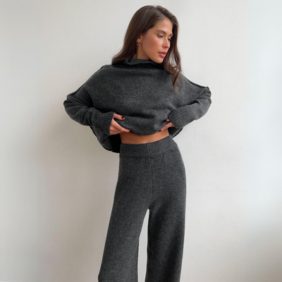 Luxora™ | Conjunto de dos piezas de punto ajustado y elegante